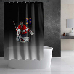 Шторка для душа Sergey Bobrovsky is goalkeeper of the Florida Pant, цвет: 3D-принт — фото 2