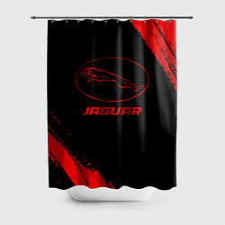 Шторка для душа Jaguar - red gradient, цвет: 3D-принт