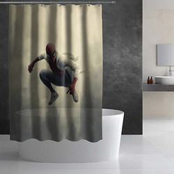 Шторка для душа Человек паук в прыжке, цвет: 3D-принт — фото 2