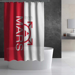Шторка для душа 30 Seconds to Mars poster, цвет: 3D-принт — фото 2