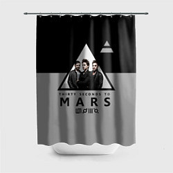 Шторка для душа 30 Seconds to Mars - poster, цвет: 3D-принт