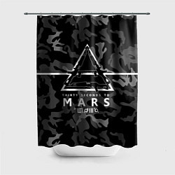 Шторка для душа 30 Seconds to Mars - poster, цвет: 3D-принт