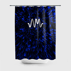 Шторка для душа Arctic Monkeys blue energy, цвет: 3D-принт