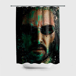 Шторка для душа Matrix - Keanu Reeves, цвет: 3D-принт