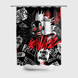 Шторка для душа Круэлла - big pictures, цвет: 3D-принт