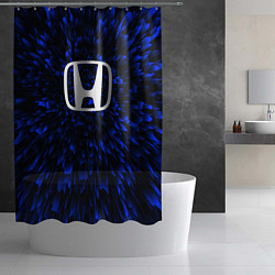 Шторка для душа Honda blue energy, цвет: 3D-принт — фото 2