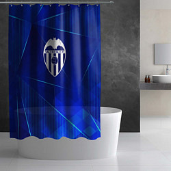 Шторка для душа Valencia blue poly, цвет: 3D-принт — фото 2