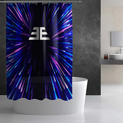 Шторка для душа Imagine Dragons neon energy, цвет: 3D-принт — фото 2