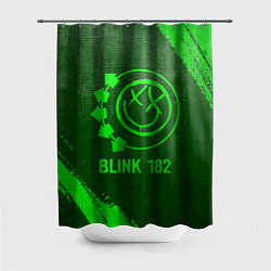 Шторка для душа Blink 182 - green gradient, цвет: 3D-принт