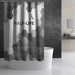 Шторка для душа Half-Life - white gradient посередине, цвет: 3D-принт — фото 2