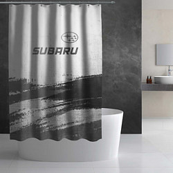 Шторка для душа Subaru - white gradient посередине, цвет: 3D-принт — фото 2