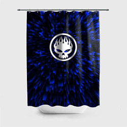 Шторка для душа The Offspring blue energy, цвет: 3D-принт