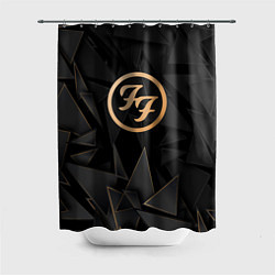 Шторка для душа Foo Fighters golden poly, цвет: 3D-принт