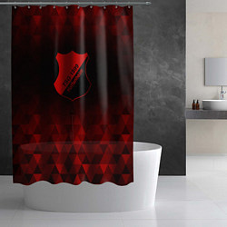 Шторка для душа Hoffenheim red poly, цвет: 3D-принт — фото 2