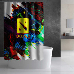 Шторка для душа Dota monster, цвет: 3D-принт — фото 2