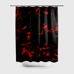 Шторка для душа Color red black, цвет: 3D-принт