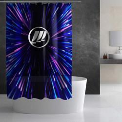 Шторка для душа Lifan neon energy, цвет: 3D-принт — фото 2