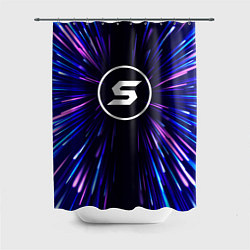 Шторка для душа Skillet neon energy, цвет: 3D-принт