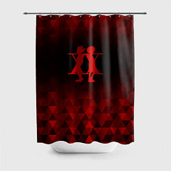 Шторка для душа Hunter x Hunter red poly, цвет: 3D-принт