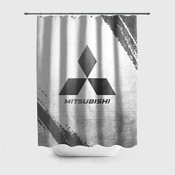 Шторка для душа Mitsubishi - white gradient, цвет: 3D-принт