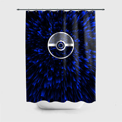 Шторка для душа Pokemon blue energy, цвет: 3D-принт