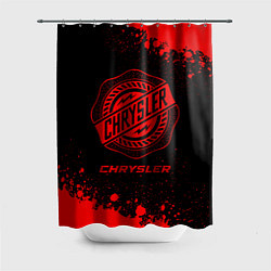 Шторка для душа Chrysler - red gradient, цвет: 3D-принт