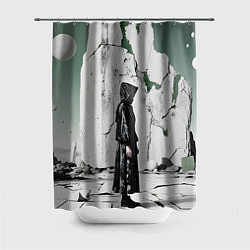 Шторка для душа Человек в капюшоне, цвет: 3D-принт