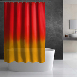 Шторка для душа Абстракция с красным и желтым, цвет: 3D-принт — фото 2
