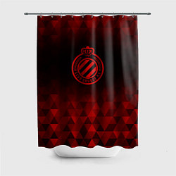 Шторка для душа Club Brugge red poly, цвет: 3D-принт