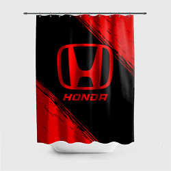 Шторка для душа Honda - red gradient, цвет: 3D-принт
