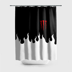 Шторка для душа Monster energy red logo, цвет: 3D-принт