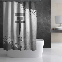 Шторка для душа Tokio Hotel - white gradient, цвет: 3D-принт — фото 2