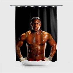 Шторка для душа Молодой Тайсон, цвет: 3D-принт