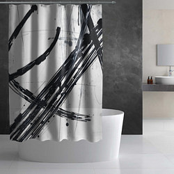 Шторка для душа Графичная абстракция, цвет: 3D-принт — фото 2