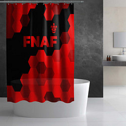 Шторка для душа FNAF - red gradient посередине, цвет: 3D-принт — фото 2