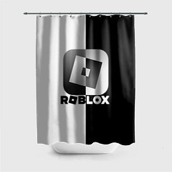 Шторка для душа Роблокс логотип, цвет: 3D-принт
