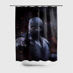 Шторка для душа Нуб Сайбот и искры, цвет: 3D-принт
