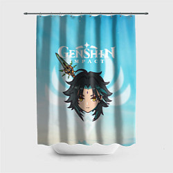 Шторка для душа Genshin Impact - персонаж Сяо, цвет: 3D-принт