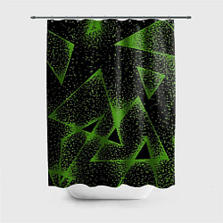 Шторка для душа Triangles with dots, цвет: 3D-принт