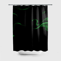 Шторка для душа Color green abstraction, цвет: 3D-принт