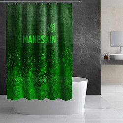 Шторка для душа Maneskin - green gradient посередине, цвет: 3D-принт — фото 2