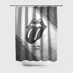 Шторка для душа Rolling Stones - white gradient, цвет: 3D-принт