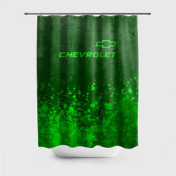Шторка для душа Chevrolet - green gradient посередине, цвет: 3D-принт