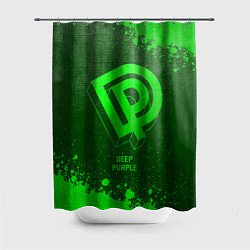 Шторка для душа Deep Purple - green gradient, цвет: 3D-принт