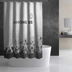 Шторка для душа Among Us - white gradient посередине, цвет: 3D-принт — фото 2
