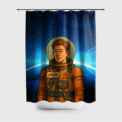 Шторка для душа JinJin в стиле космонавта Astro, цвет: 3D-принт
