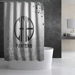 Шторка для душа Pantera - white gradient, цвет: 3D-принт — фото 2
