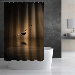 Шторка для душа Летящая птица, цвет: 3D-принт — фото 2