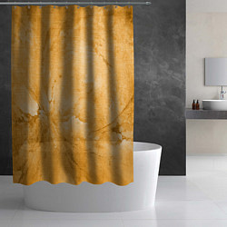 Шторка для душа Абстракция - bright yellow, цвет: 3D-принт — фото 2