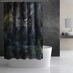 Шторка для душа Bones из костей, цвет: 3D-принт — фото 2